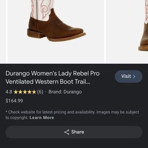 Woman’s Size 11 Durango Boots!